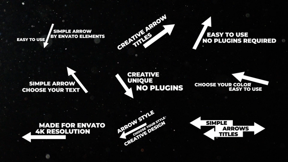 Rgb Arrows Titles | AE Titles template preview