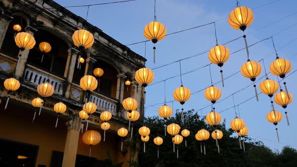 Yellow Lanterns in Old Quarter of Hoi An, Vietnam