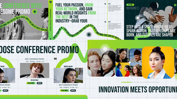 Conference Promo Video Displays template preview