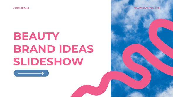 Beauty Brand Slideshow Video Displays template preview