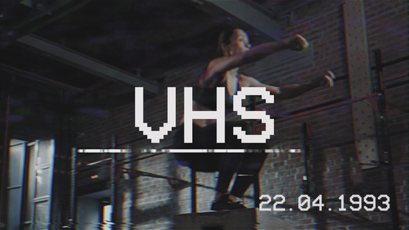 VHS Effect Elements template preview