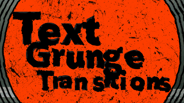 Text Grunge Transitions Elements template preview