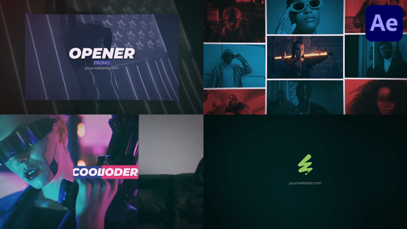 Promo Opener Slideshow for After Effects Openers template preview