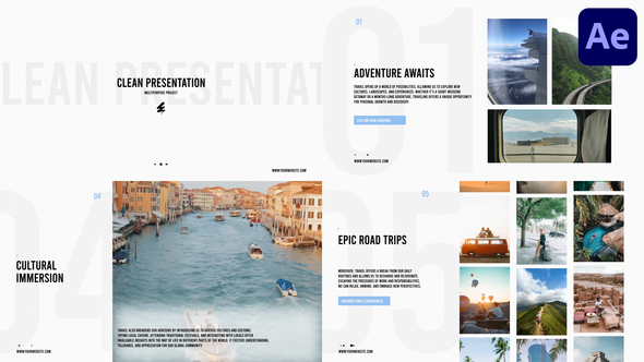 Clean Corporate Presentation for After Effects Openers template preview