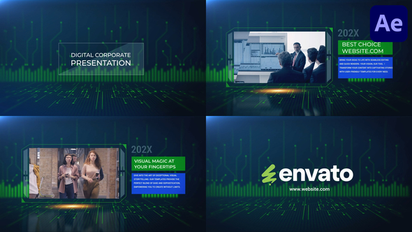 Digital Corporate Presentation for After Effects Elements template preview