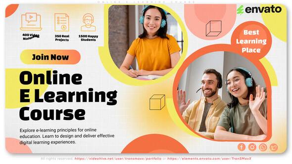 Online E Learning Course Openers template preview
