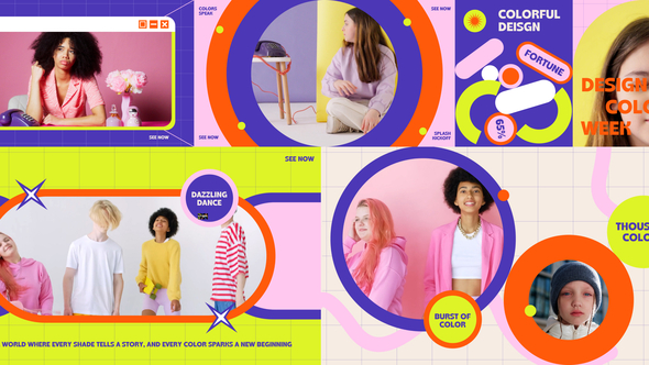 Colorful Intro Promo After Effect Video Displays template preview