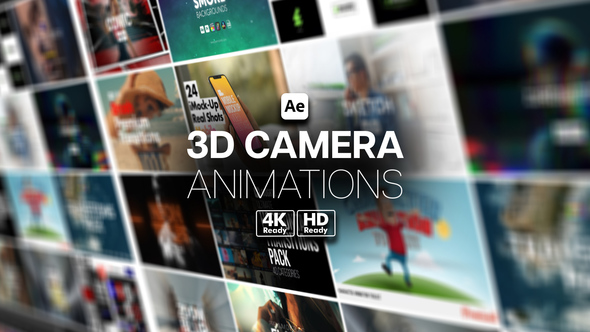 3D Camera Animations Video Displays template preview
