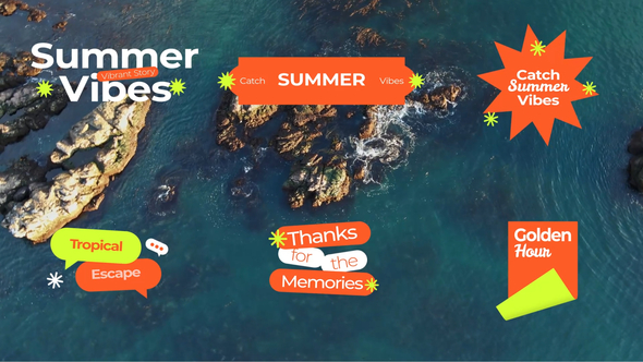 Summer Title Widget Openers template preview