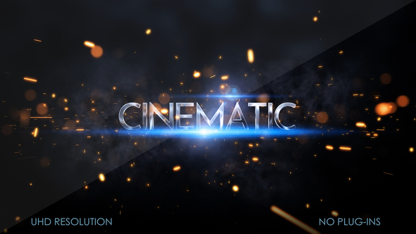 Cinematic Trailer Titles Titles template preview