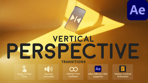 Vertical Perspective Transitions for After Effects Elements template preview