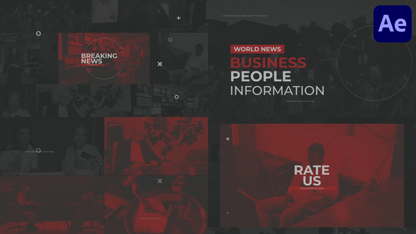 Breaking News for After Effects Openers template preview