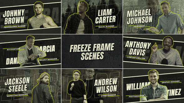 Freeze Frame Video Displays template preview