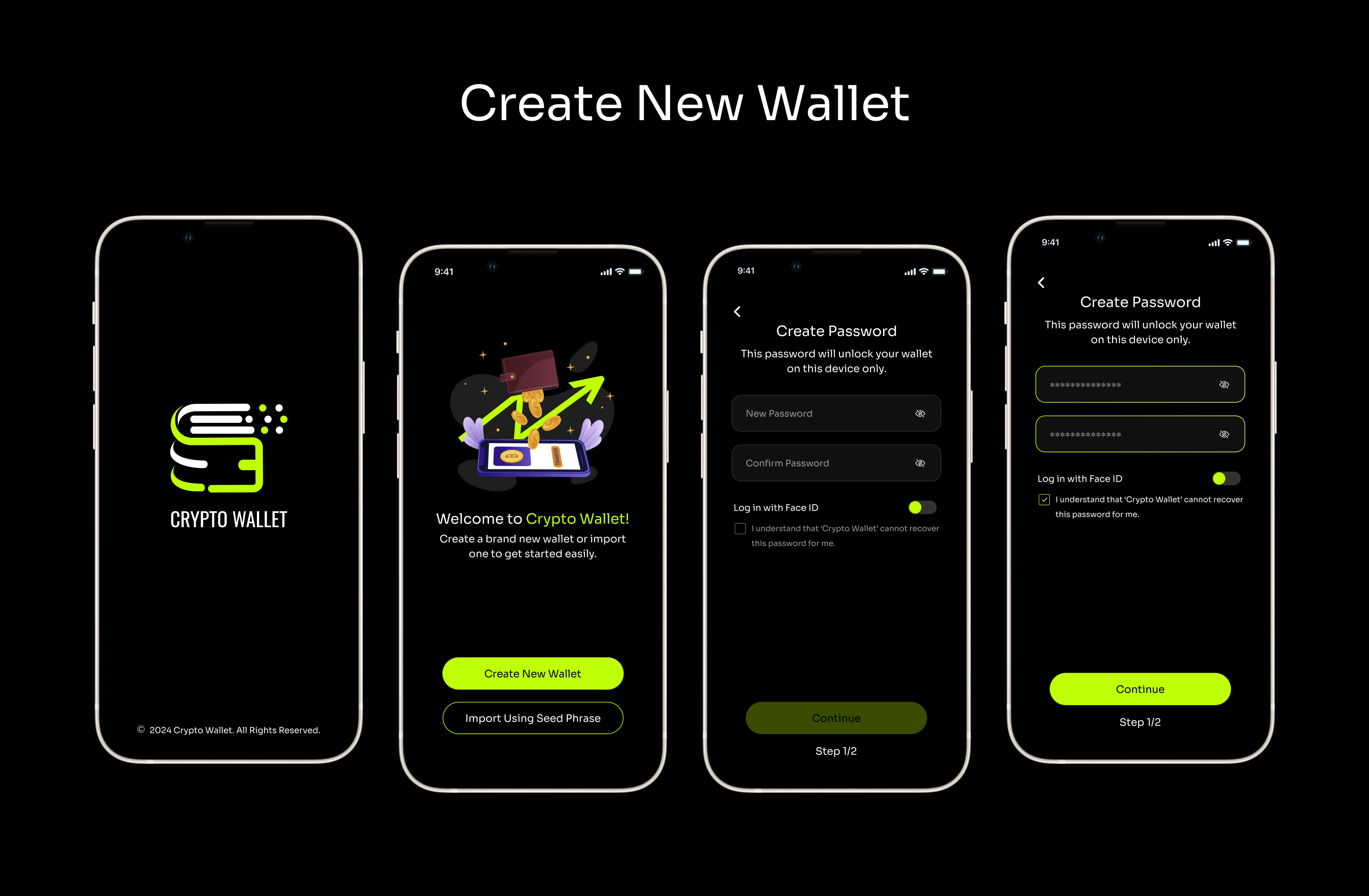 All-in-One MultiChain Crypto & NFT Wallet UI KIT In Flutter by IRSolutions