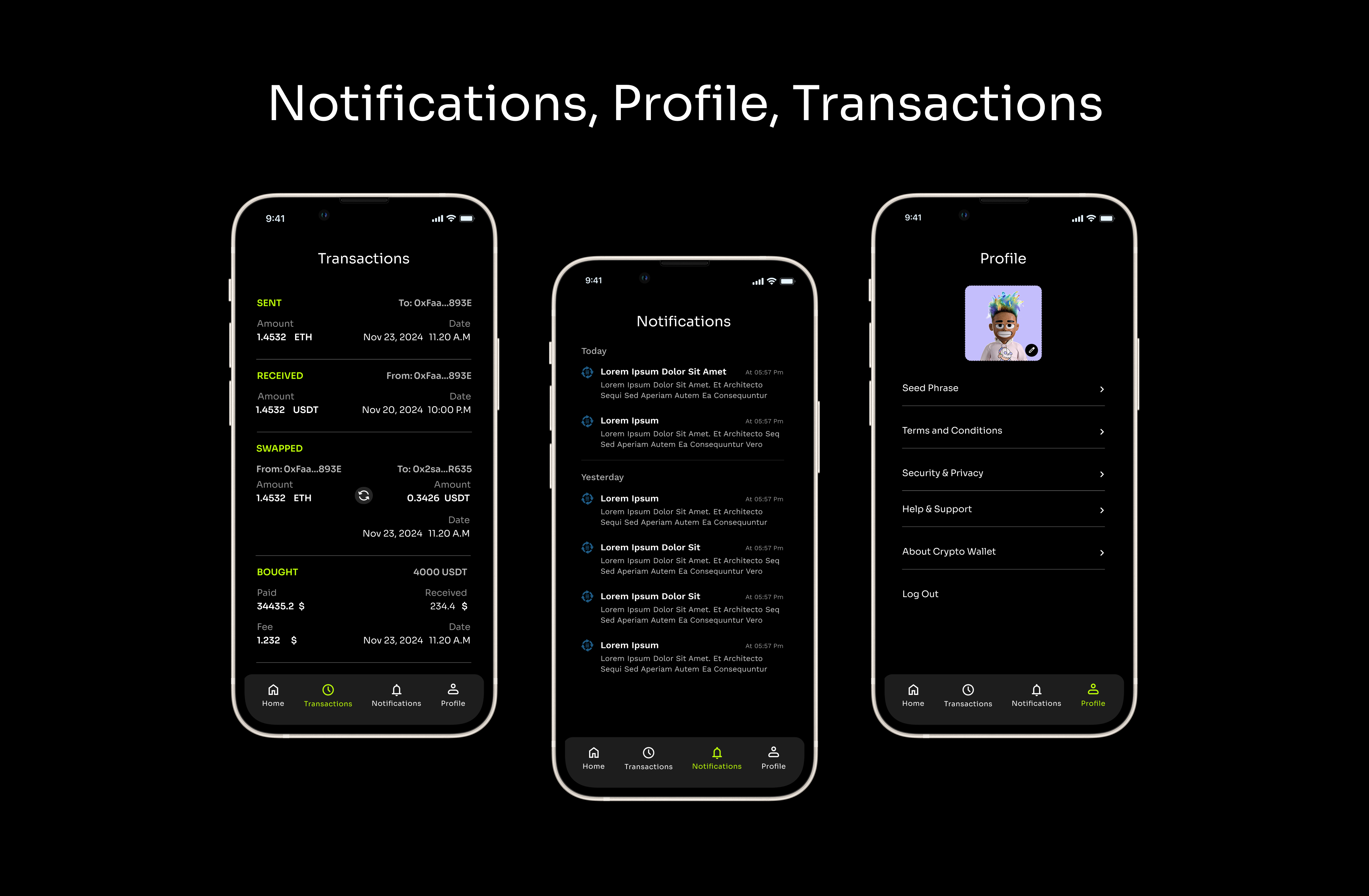 All-in-One MultiChain Crypto & NFT Wallet UI KIT In Flutter by IRSolutions