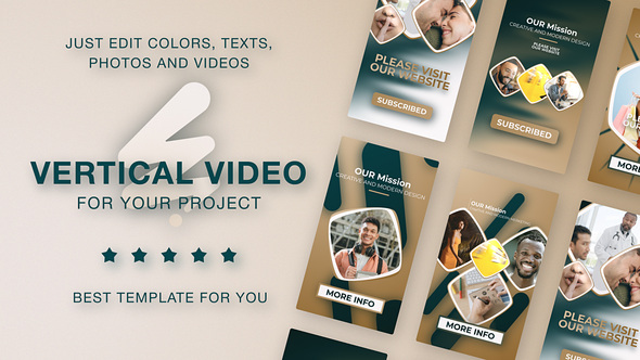 Golden Instagram Reels Video Displays template preview