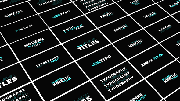 Kinetic Titles Titles template preview