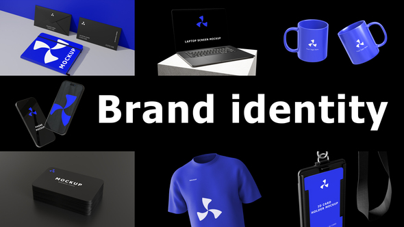 Brand Identity Mockups Product Promo template preview