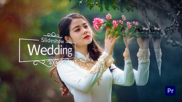 Dreamy Wedding Slideshow Premiere Pro template preview