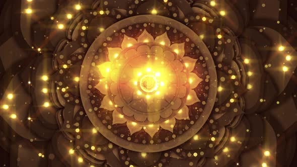 Golden Diwali Mandala