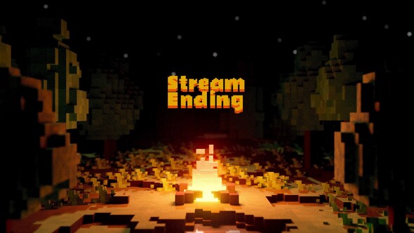 VoxelVerse Stream Logo Kit Premiere Pro template preview