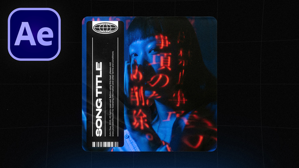 Grid — Audio visualizer template for After Effects Product Promo template preview