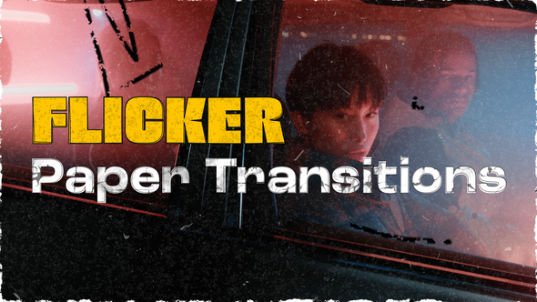 Flicker Paper Transitions Elements template preview