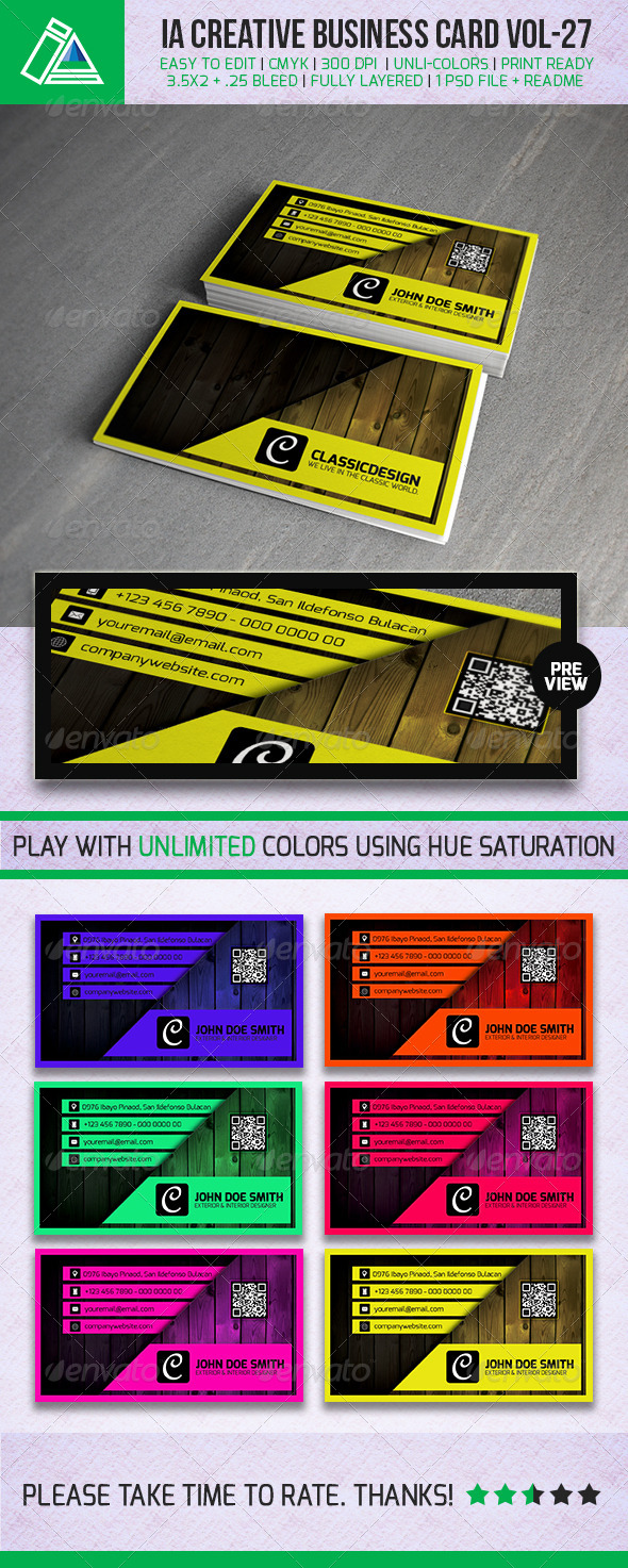 IntenseArtisan Business Card VOL.27 - Creative Business Cards