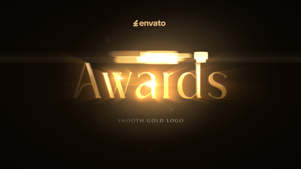 Smooth Gold Logo Logo Stings template preview