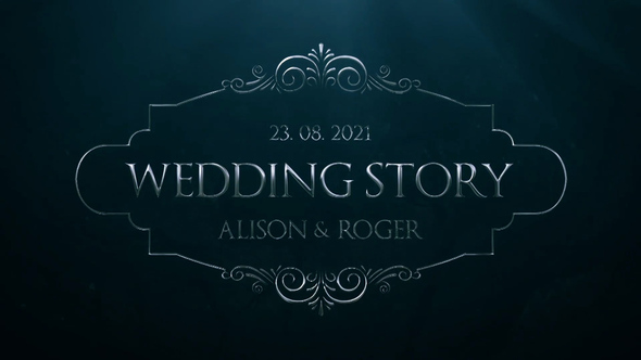 Silver Wedding Titles Titles template preview