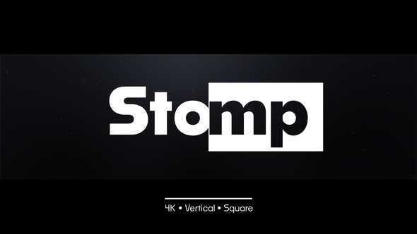 Stomp - Dynamic Typography | 3 Different Resolutions Titles template preview