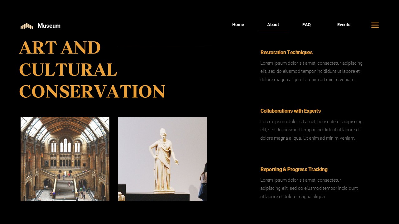 Museum Keynote Template, Presentation Templates | GraphicRiver