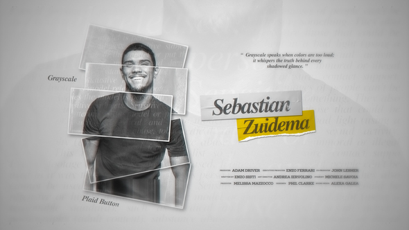 Folded Photo Portrait Opener Openers template preview