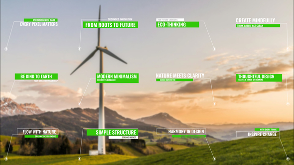 Organic Callouts Titles template preview