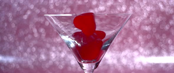 Martini glass full of hearts adds another