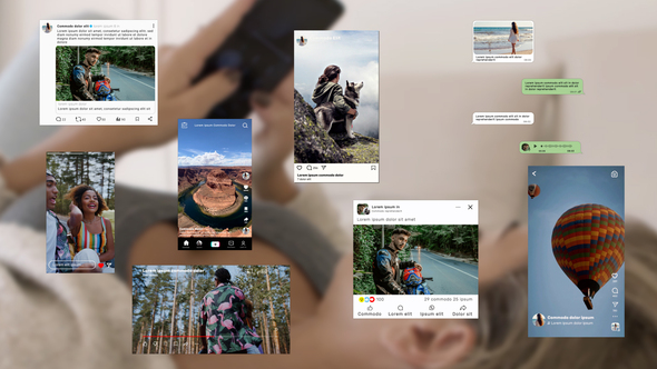 Social media posts Product Promo template preview