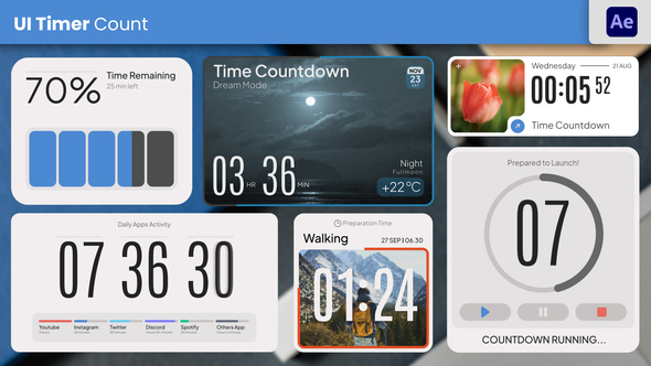 UI Countdown Timer Elements template preview