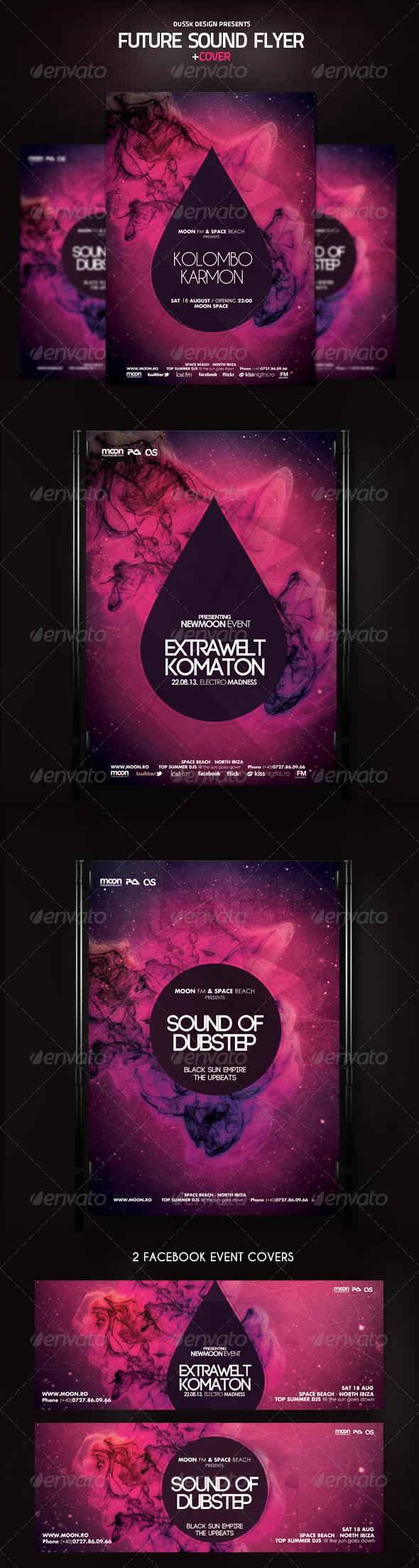 Future Sound Flyer and Cover - Clubs & Parties Events