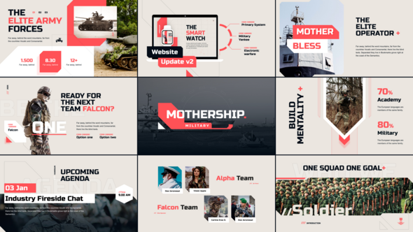 Mothership Military Video Display After Effect Template Elements template preview