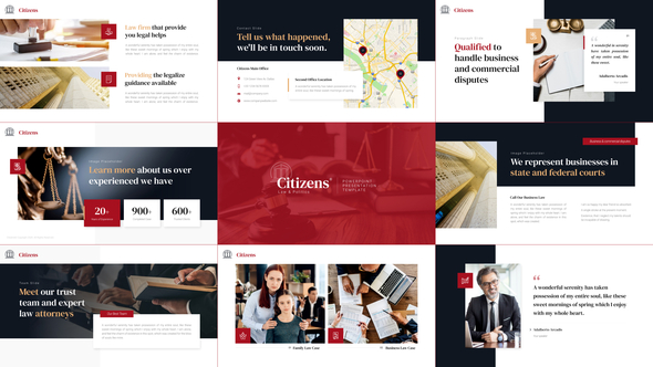 Citizen Law & Politics Video Display After Effect Template Elements template preview