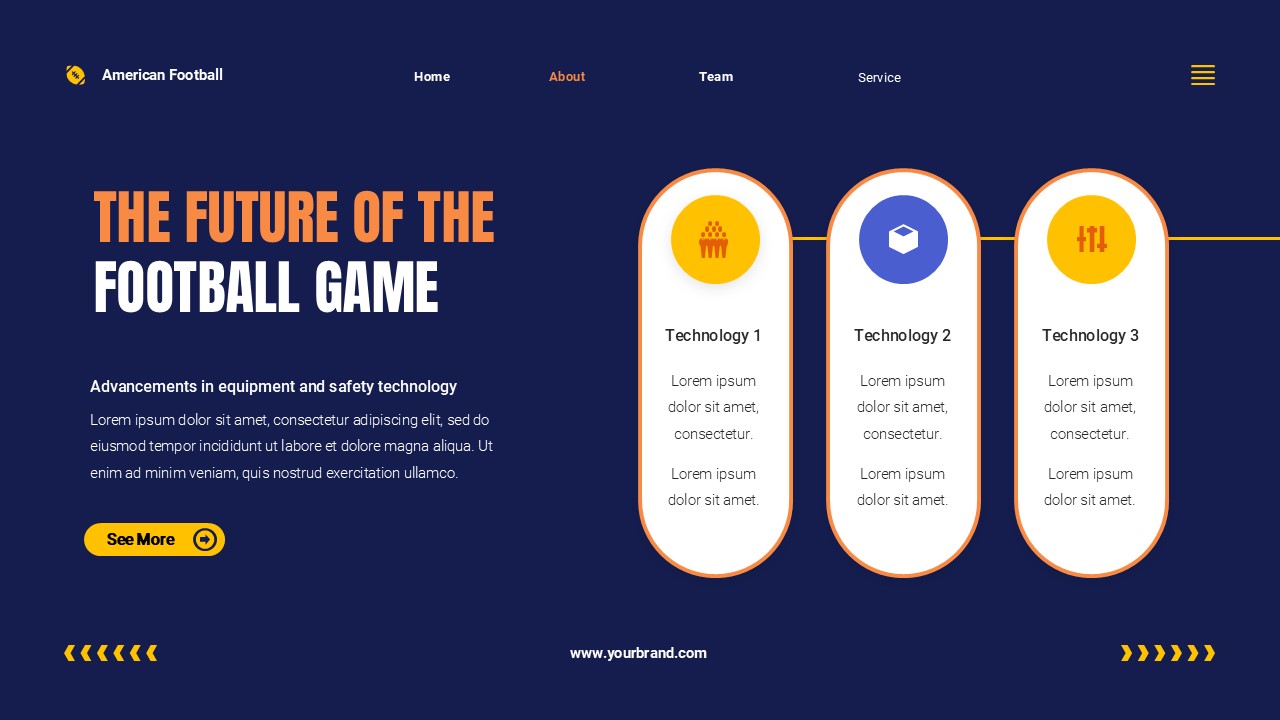 American Football PowerPoint, Presentation Templates | GraphicRiver