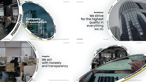 Company Presentation - Corporate Presentation Video Displays template preview