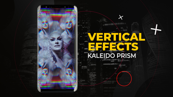 Vertical Kaleido Prism Effects | After Effects Elements template preview