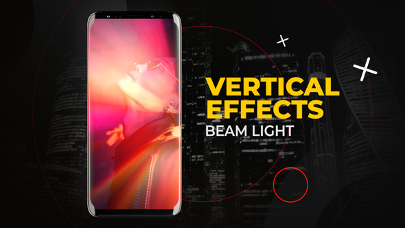 Vertical Beam Light Effects | After Effects Elements template preview
