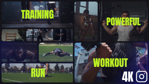 Multiscreen Sports Opener Video Displays template preview