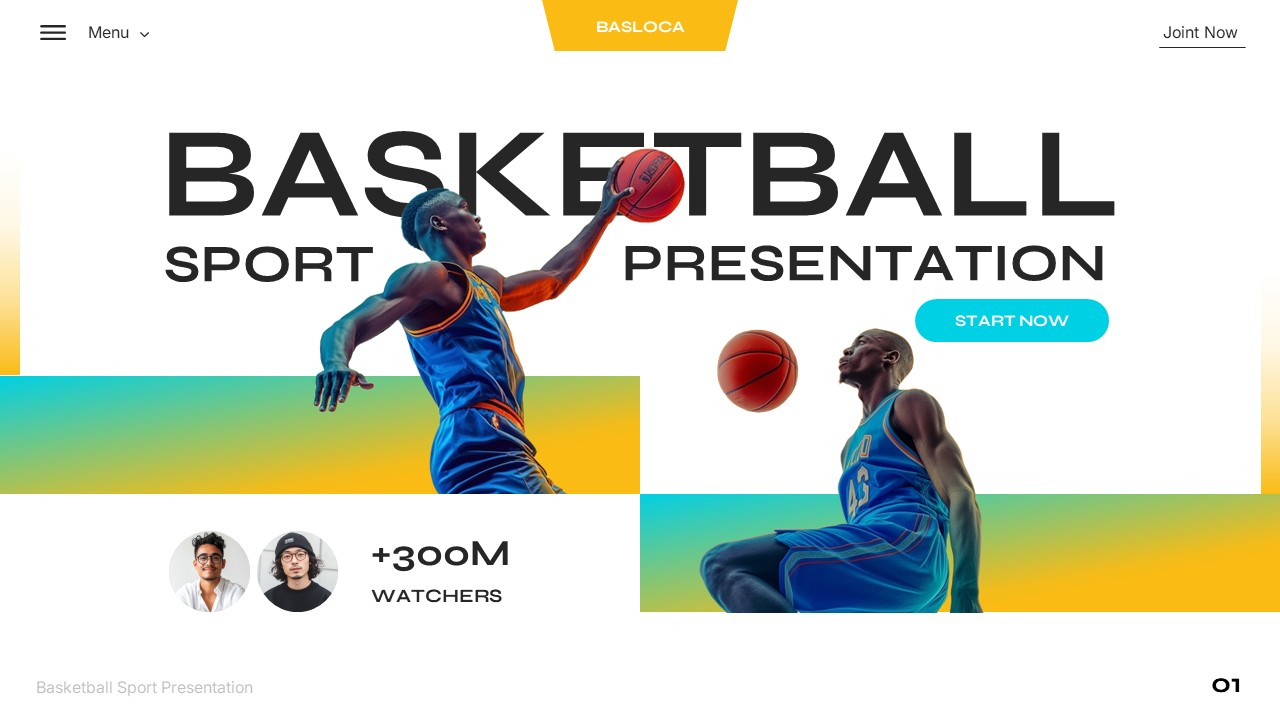 Basketball Sport Powerpoint Template, Presentation Templates | GraphicRiver