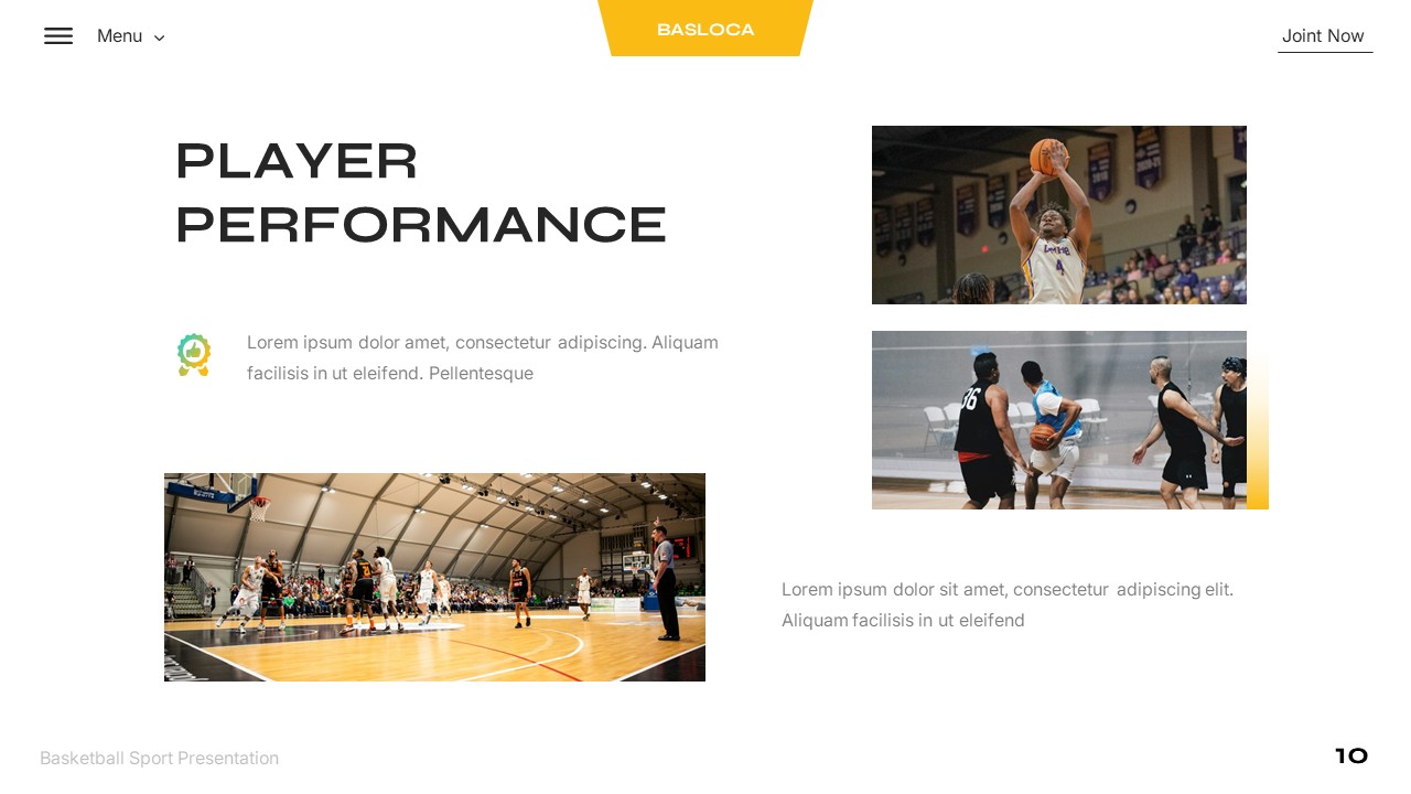 Basketball Sport Powerpoint Template, Presentation Templates | GraphicRiver