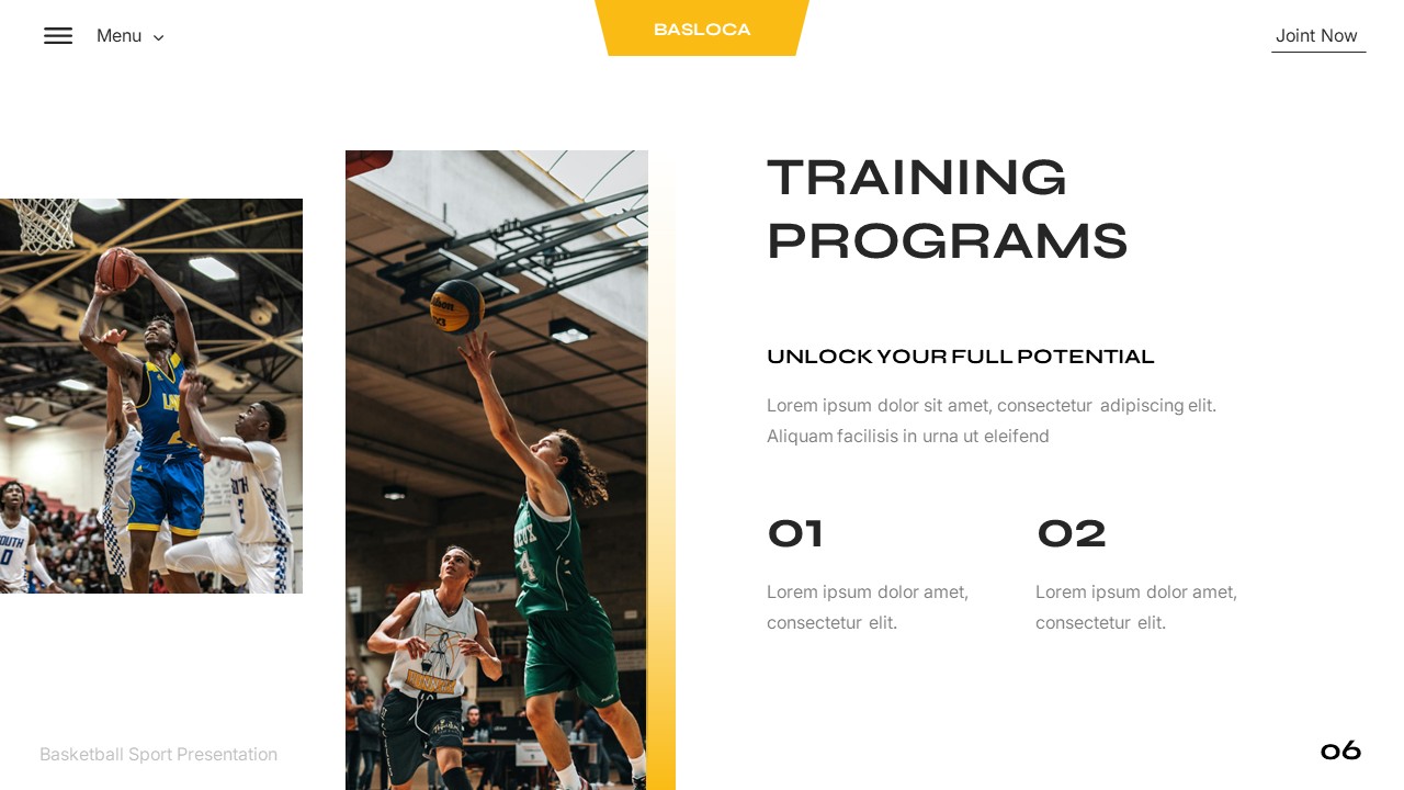Basketball Sport Powerpoint Template, Presentation Templates | GraphicRiver