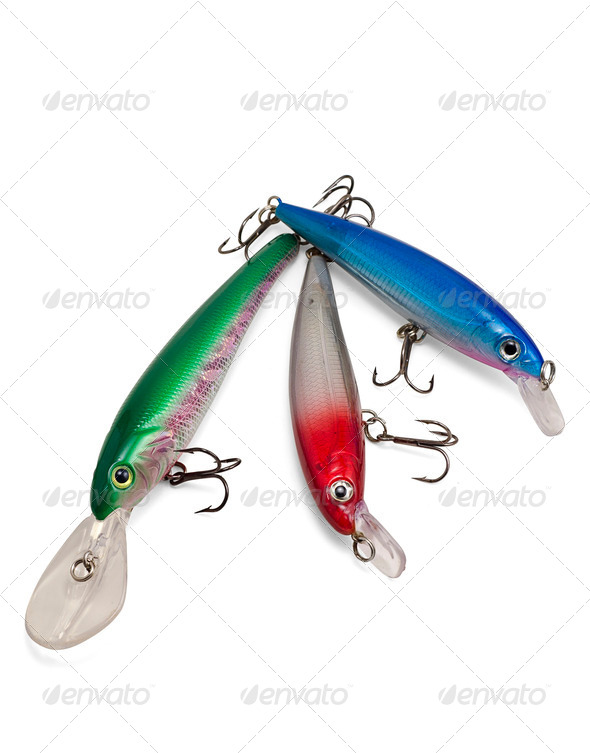 Fishing lures - Stock Photo - Images