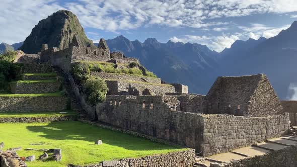 Machu Picchu Ancient Inca Town Located in Mountains World Historical Heritage One of Seven Wonders